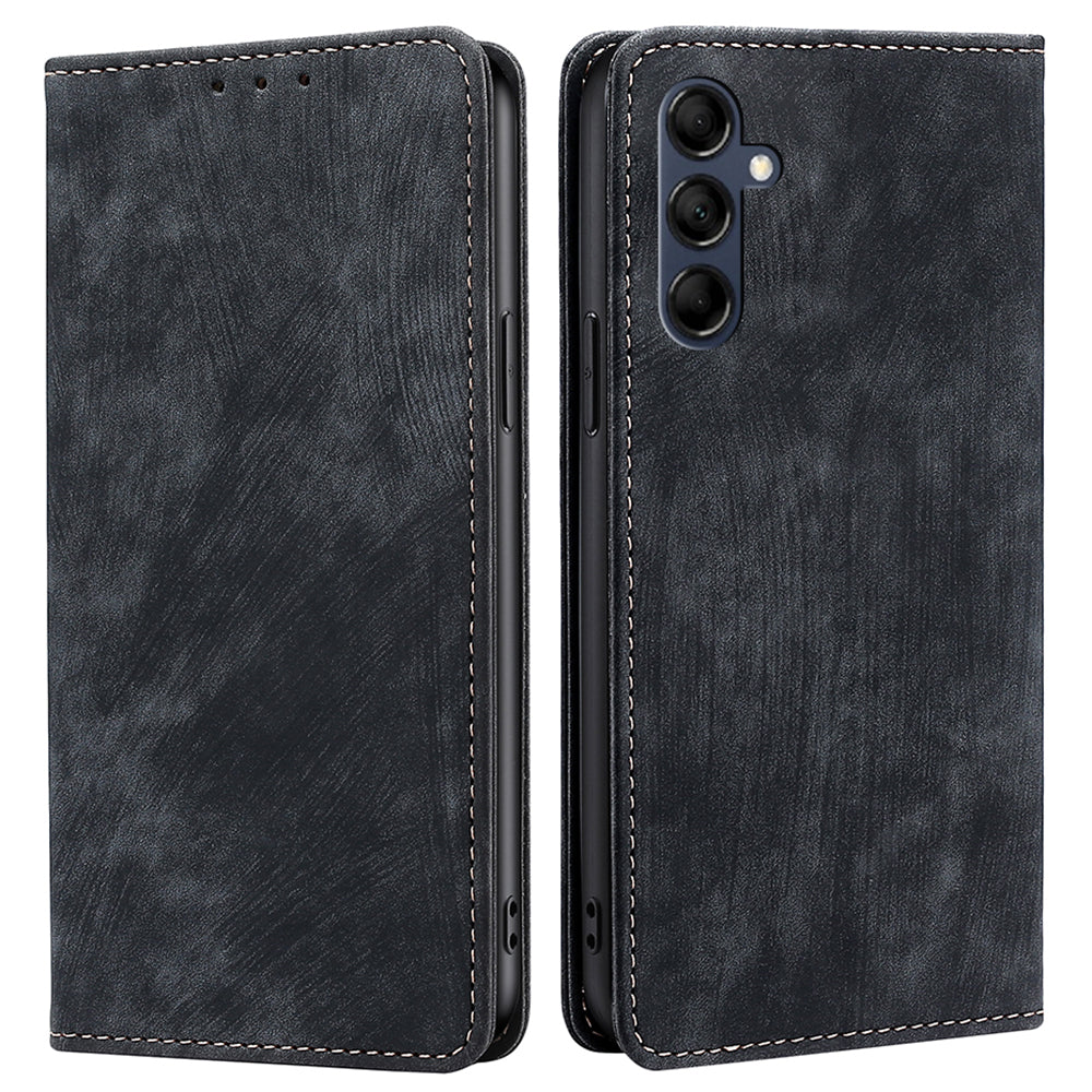 Textured Phone Cover for Samsung Galaxy M14 5G Stand RFID Blocking Wallet Magnetic Leather Flip Case Textured Phone Cover for Samsung Galaxy M14 5G Stand RFID Blocking Wallet Magnetic Leather Flip Case